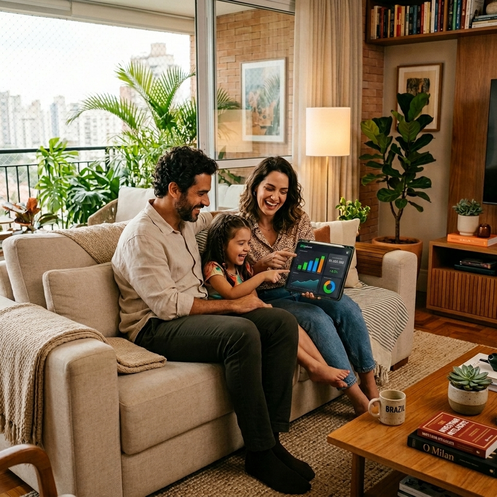 Family Managing Finances